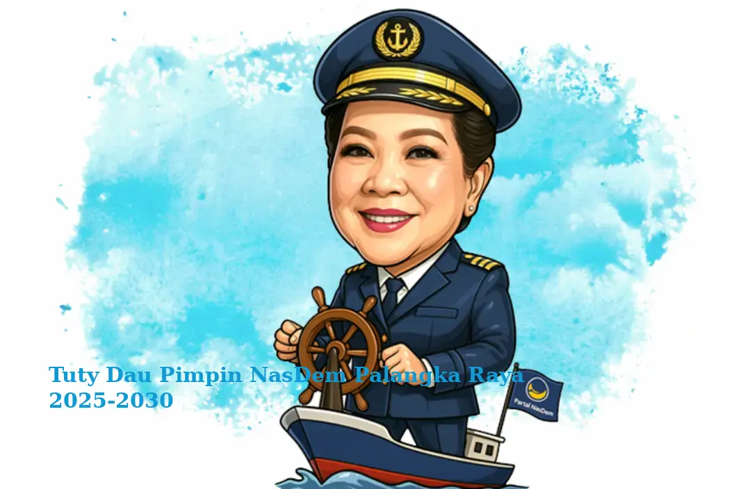 Tuty Dau Pimpin NasDem Palangka Raya 2025-2030